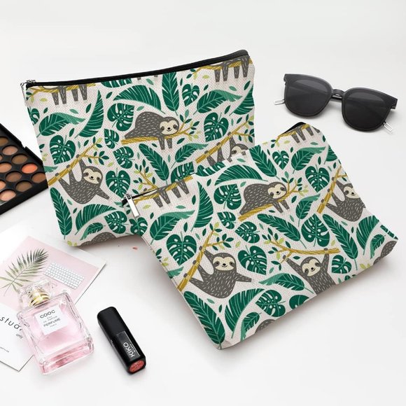 Women's High Quality Beautiful Canvas Waterproof Zipper Makeup Bag For Cosmetic - Picture 5 of 6